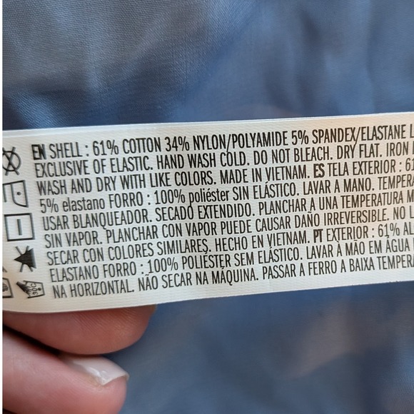 NWT Forever 21 Blue Gingham Puff Sleeve Crop Top Sz L‎ Cottagecore Coquette - Picture 8 of 10